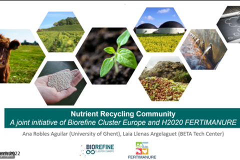 Biorefine cluster community group - Communication and Dissemination activity