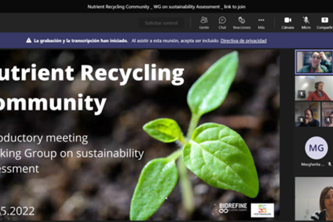The Nutrient Recycling Community has started its activities